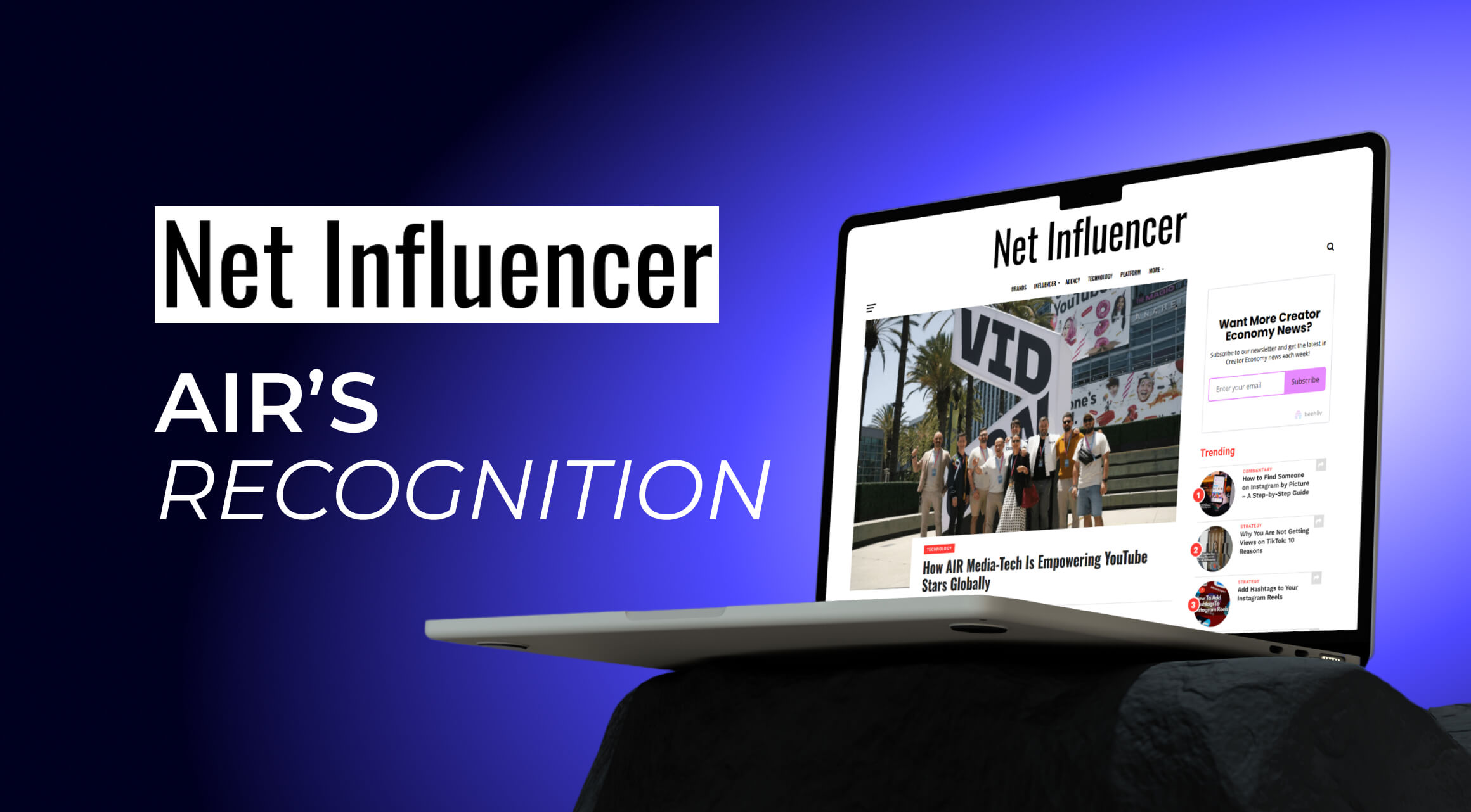 AIR’s Featured on NetInfluencer!