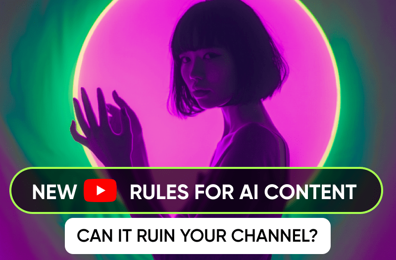 New YouTube Rules for AI-Generated Content. How can it impact your channel?