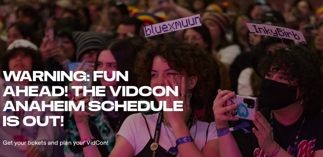 vidcon event for content video creators 