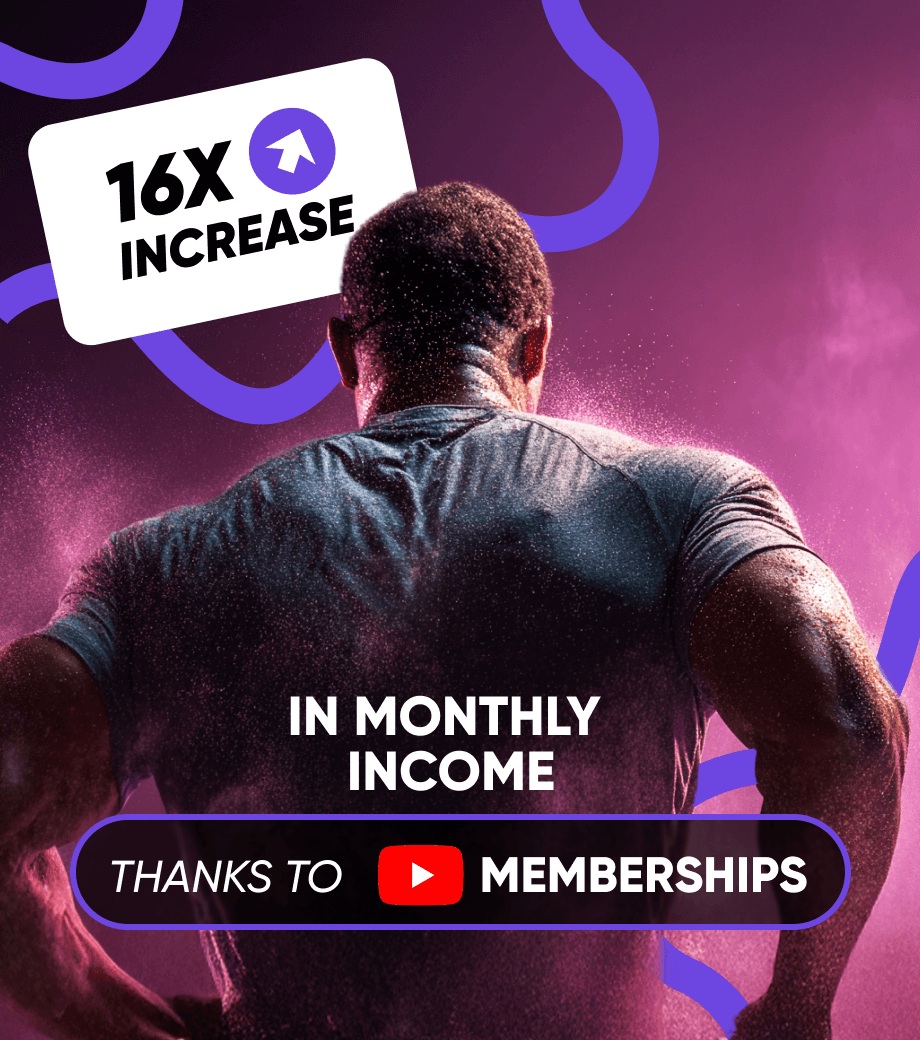 16x increase in monthly income thanks to Memberships