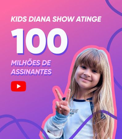 Kids Diana Show se tornou o primeiro vlog infantil a atingir 100 milhões de inscritos no YouTube