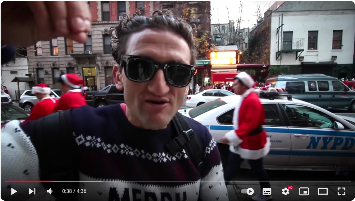 Casey Neistat’ video production is one of the best YouTube growth hacks.