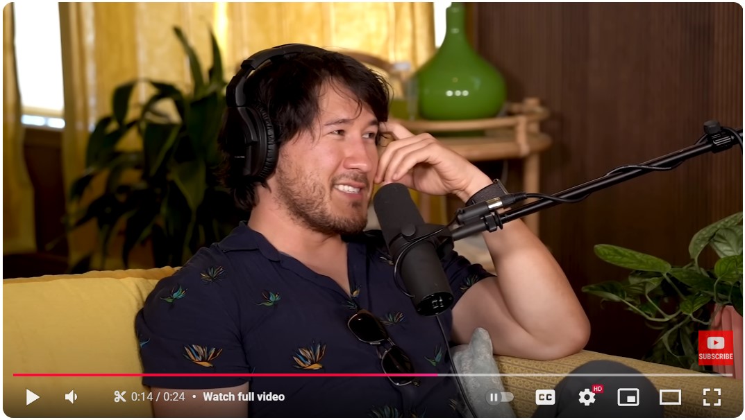 Markiplier enjoys top creator channels, such as DougDoug.