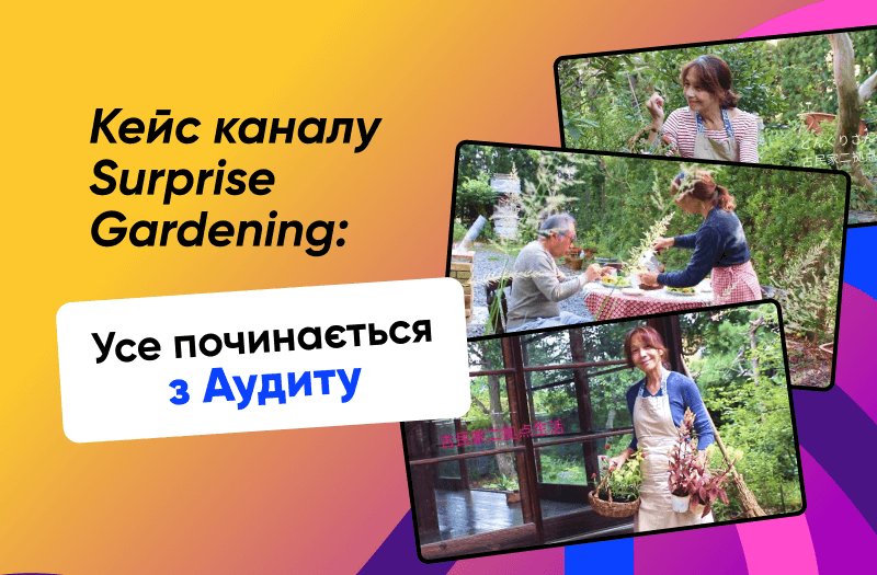 Все починається з аудиту: кейс каналу Surprise Gardening Все починається з аудиту: кейс каналу Surprise Gardening