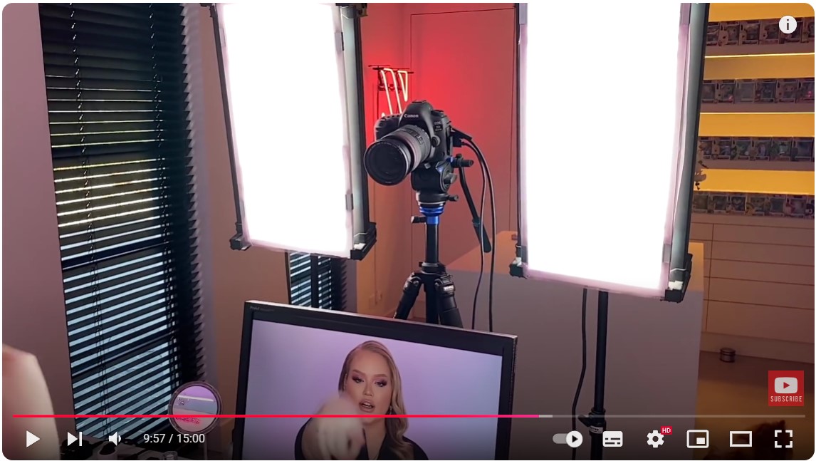 NikkieTutorials’ camera is perfect for beauty gurus.