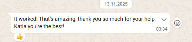 Feedback do criador: