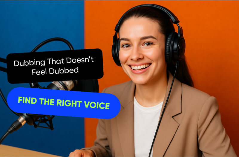 Where to Find Native-Speaking Voice Actors for Video Dubbing Where to Find Native-Speaking Voice Actors for Video Dubbing