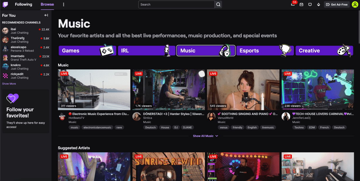 Twitch for Video Content Distribution