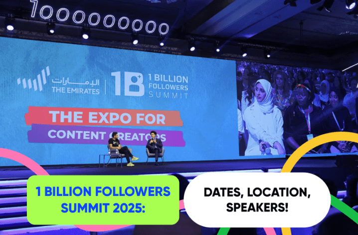 1 Billion Followers Summit Returns to Dubai: What, When, and Who to Look Out For?