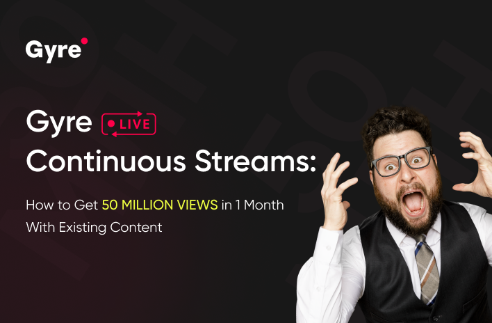 Gyre Continuous Streams: How to Get 50 Million Views in 1 Month With Your Existing Content