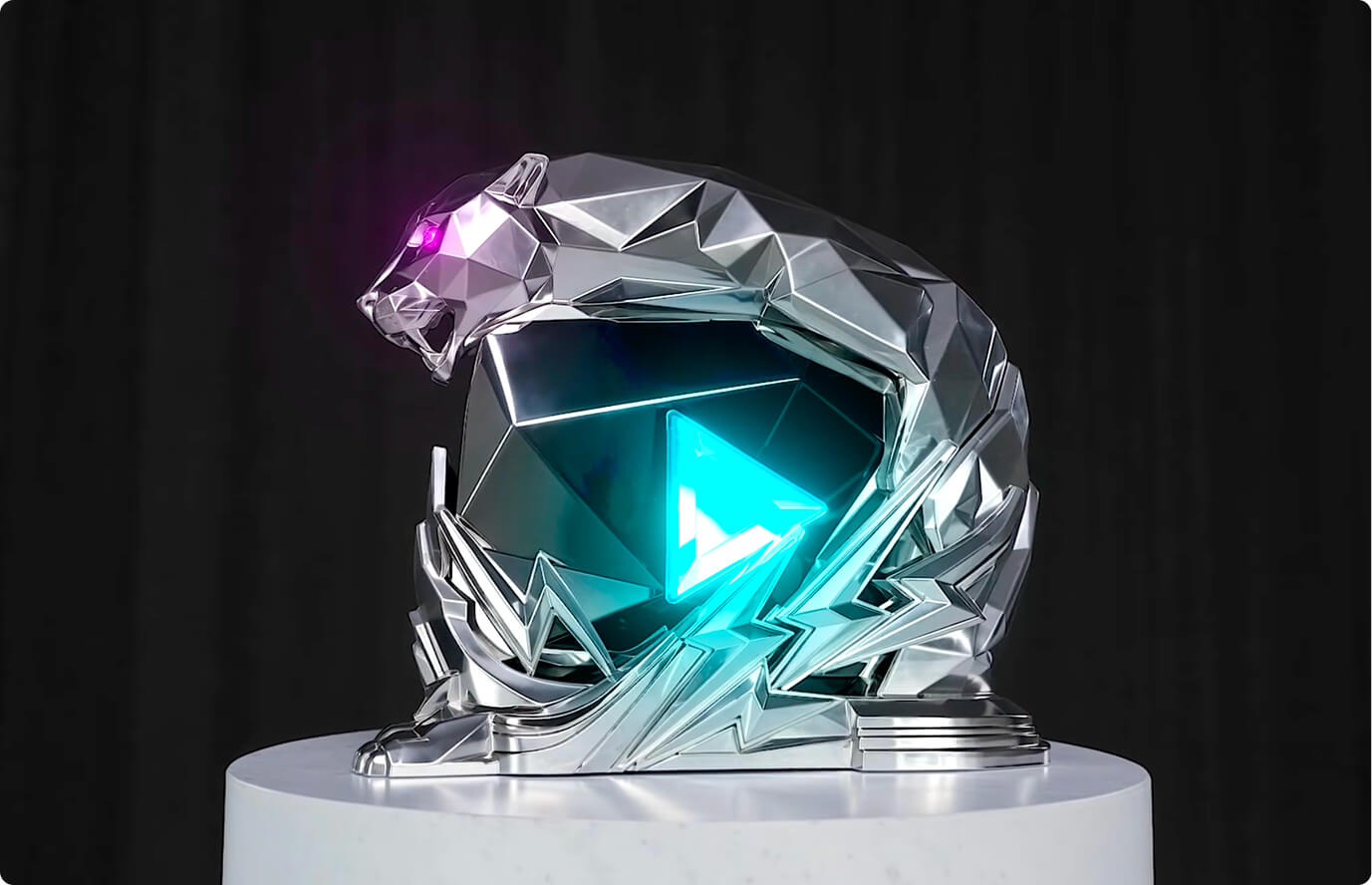 A picture of what MrBeast's 500M YouTube Play Button looks like]