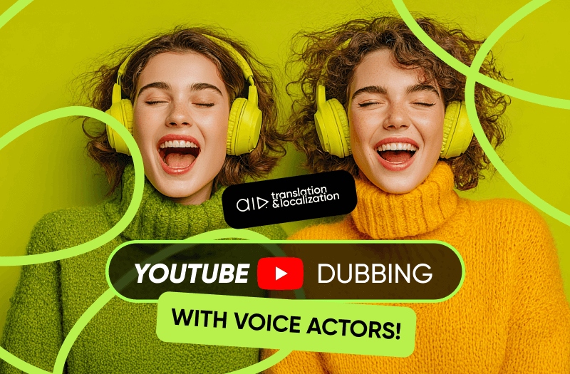 YouTube dubbing with voice actors!