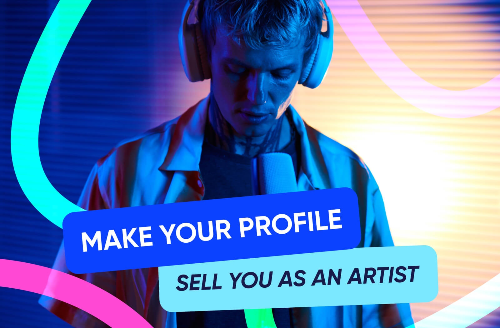 Make your profile sell you as an artist